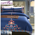 4pcs cotton embroidery bed sheet/design home textile/bed sheet set